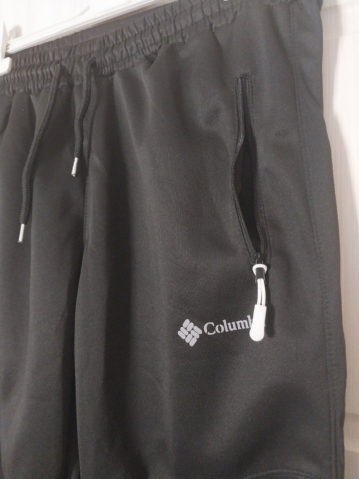Columbia Siyah Fermuarlı Erkek Eşofman Altı - Görsel 3