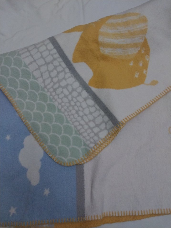 Pastel Renkli Baskılı Çocuk Battaniyesi - Görsel 4