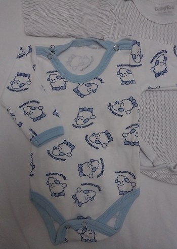 Bebek Erkek Uzun Kollu Örme Body Seti - Görsel 3