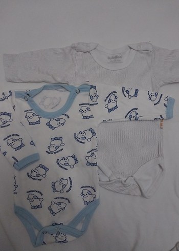 Bebek Erkek Uzun Kollu Örme Body Seti - Görsel 2