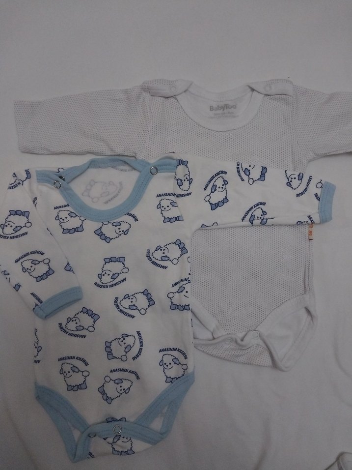 Bebek Erkek Uzun Kollu Örme Body Seti - Görsel 2