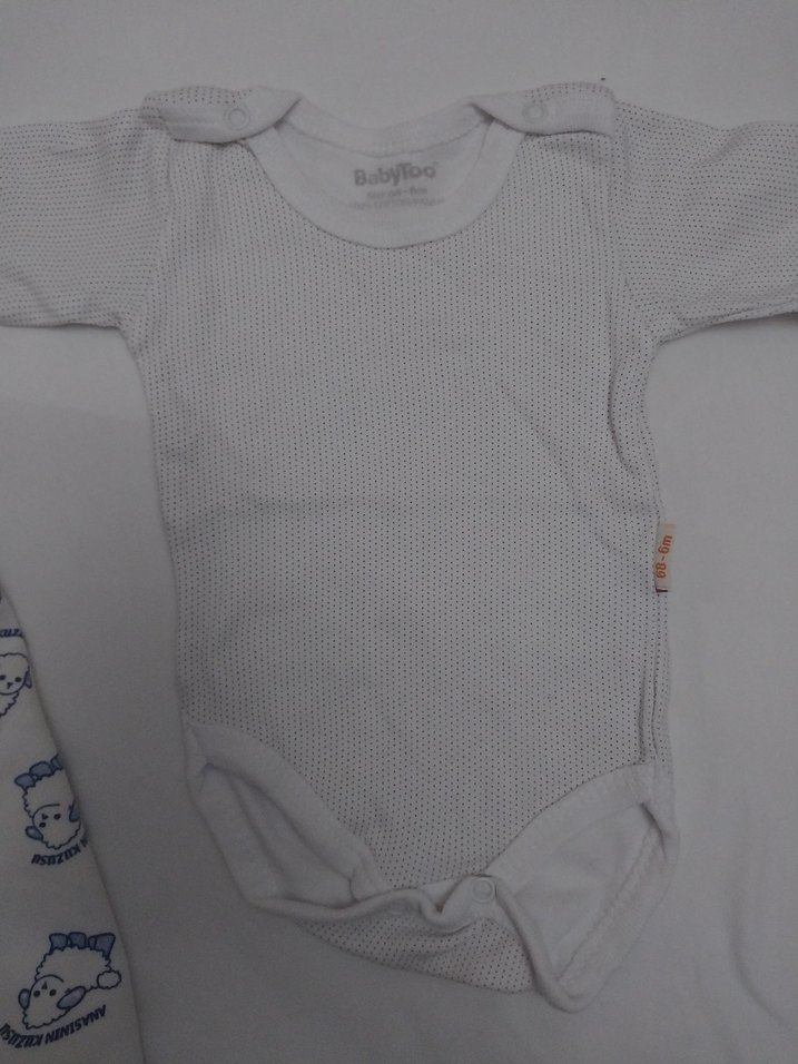 Bebek Erkek Uzun Kollu Örme Body Seti - Görsel 4