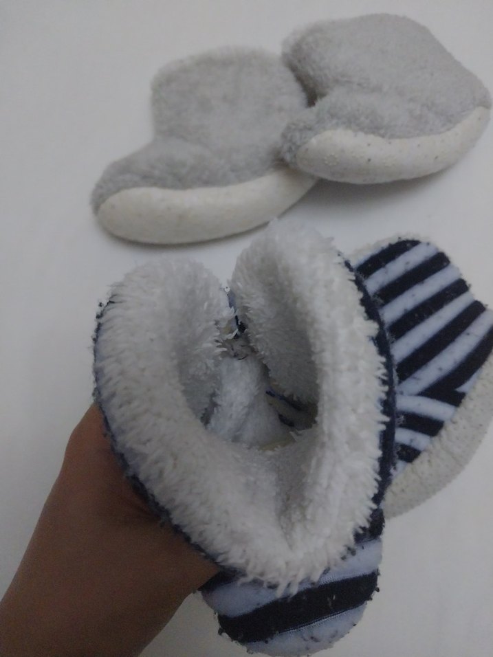 Gri Erkek Bebek Örgü Ev Botu - Görsel 5