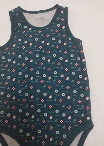 Lacivert Erkek Bebek Atlet Body - Görsel 2