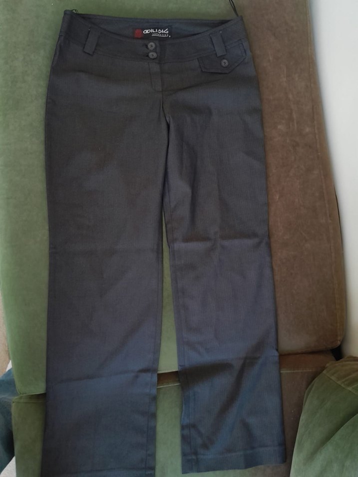 adil isik düşük bel kumas pantalon - Görsel 4