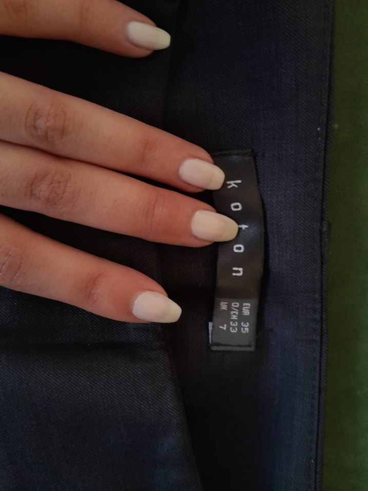 kumaş pantalon cift düğmeli düşük bel - Görsel 2