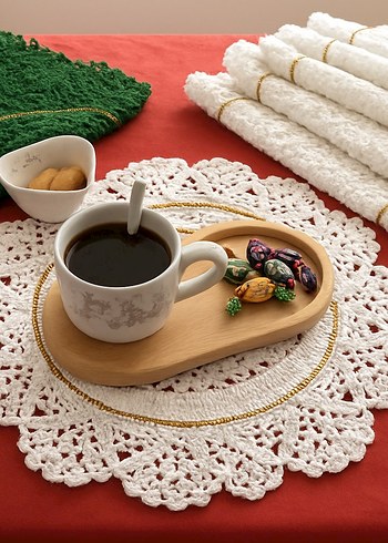 El İşi Örgü Yuvarlak Supla Amerikan Servis 6'lı - Görsel 2