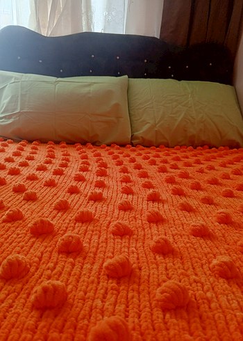 El Emeği Örgü Yatak Seti (Çift Kişilik) - Görsel 3