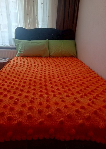 El Emeği Örgü Yatak Seti (Çift Kişilik) - Görsel 2