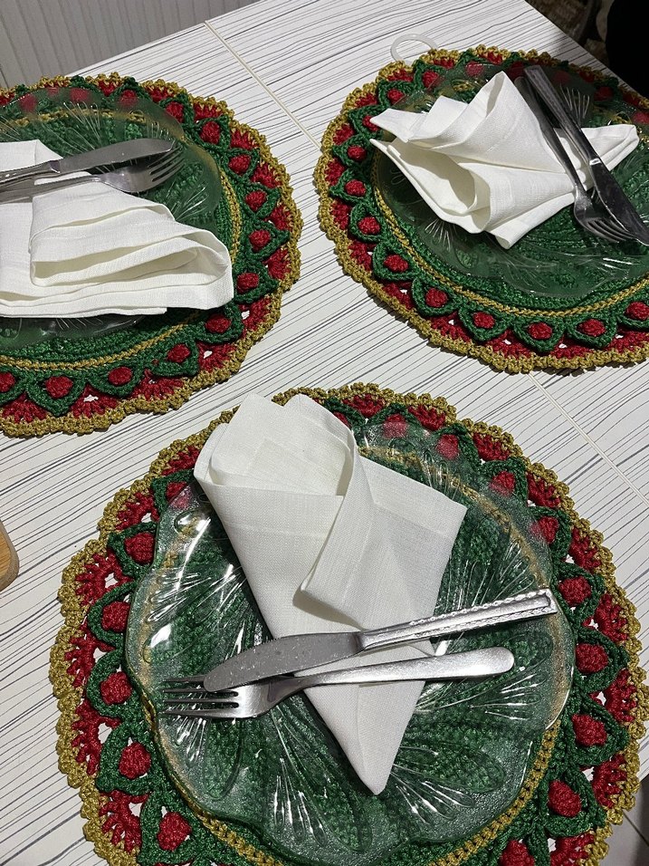 Yılbaşı özel konseptli El emeği Amerikan Supla 6adet - Görsel 3