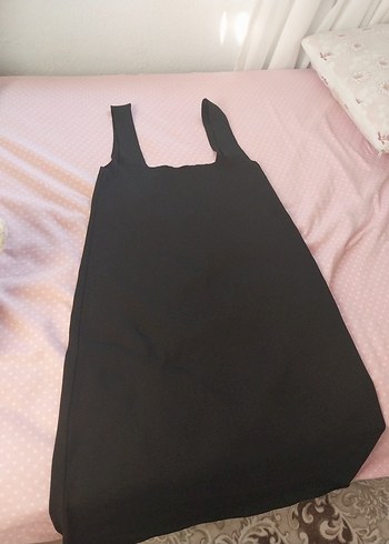 Diğer Siyah Straplez Mini Elbise