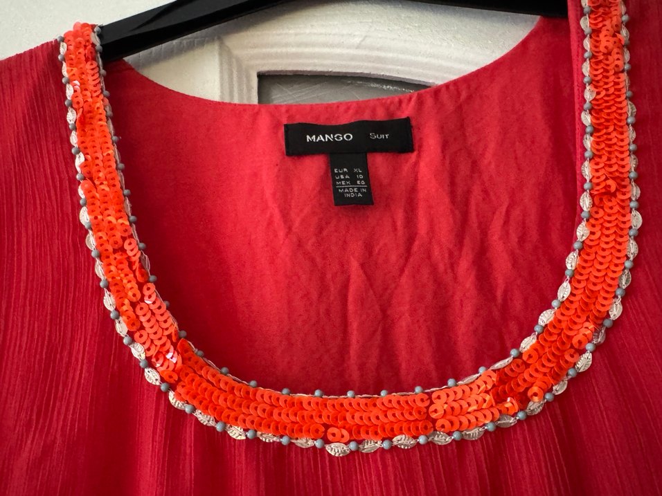 Nakışlı Kırmızı Bohem - Görsel 3