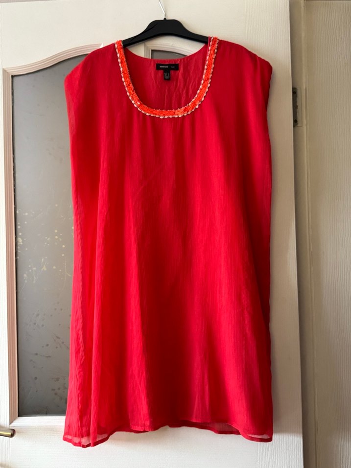 Nakışlı Kırmızı Bohem - Görsel 2