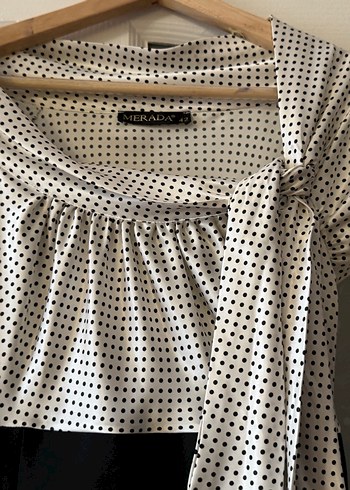 Drapeli Siyah Beyaz Hamile Elbisesi - Görsel 2