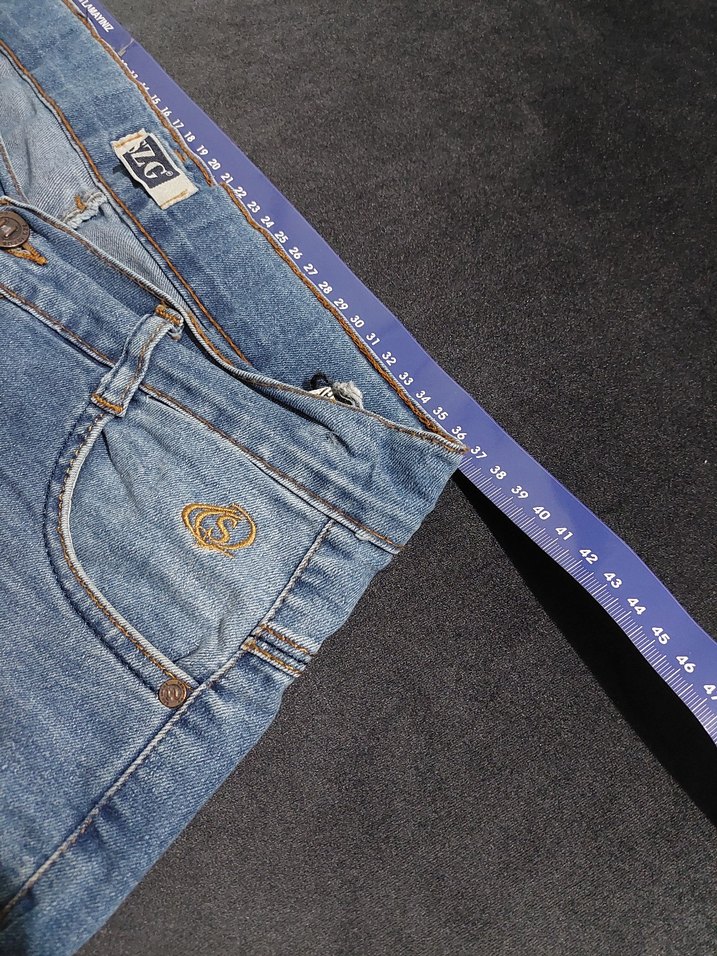 Gri Mavi Denim Loose Fit Erkek Şort - Görsel 2