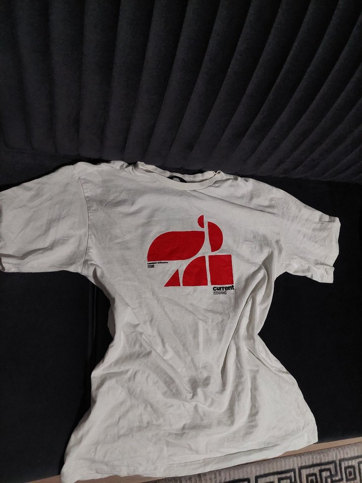 Beyaz Baskılı Erkek Tişört - Görsel 2