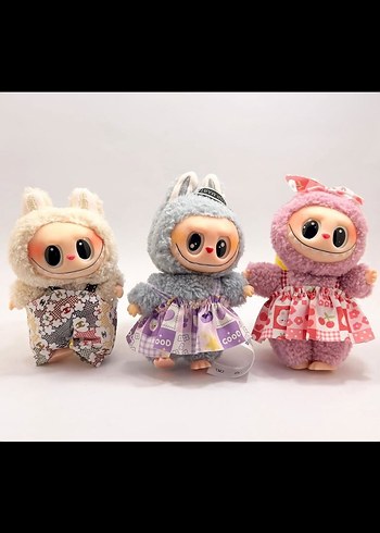 Labubu Renkli Peluş Bebek Seti