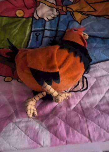 Renkli Kahverengi Peluş Oyuncak Tavuk
