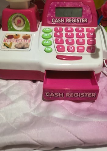 Renkli Pembe Oyuncak Kasa ve Terazi