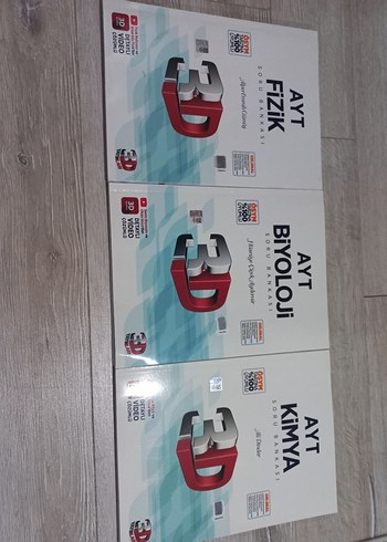 AYT 3D Fizik, Biyoloji, Kimya Soru Bankası Seti