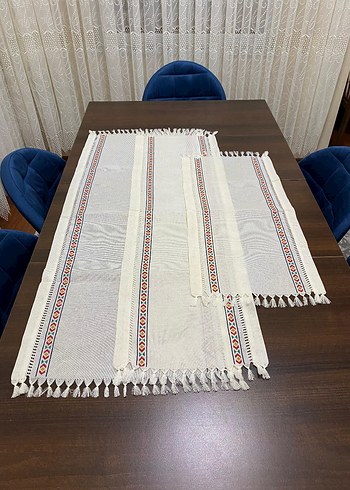 kanaviçe salon takımı 3 lü