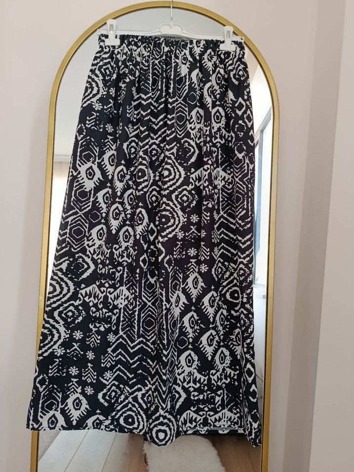 Bohem Siyah Pilili Uzun Etek - Görsel 4