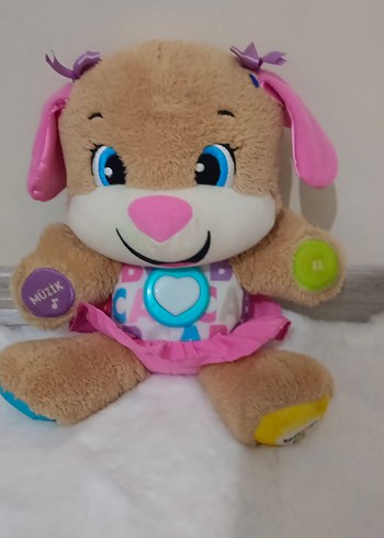 Pembe Eğitici Peluş Oyuncak Köpek