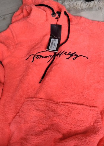 Tommy Hilfiger etiketli hiç giyilmedi canli renkte polar sweat - Görsel 4