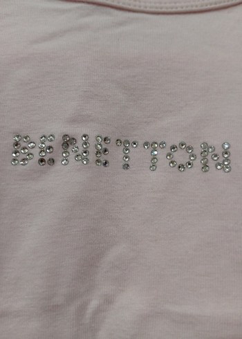 Benetton Kız Çocuk Pudra Uzun Kollu Tişört - Görsel 3