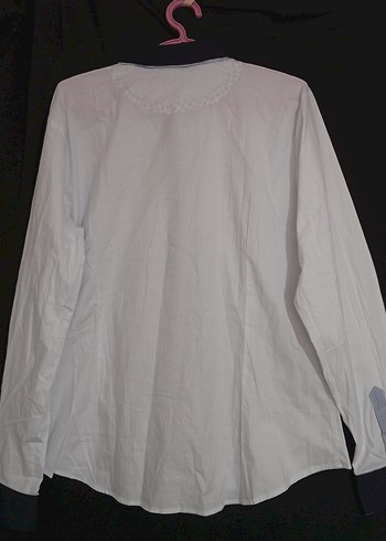 Erkek Beyaz Pamuklu Uzun Kollu Gömlek - Görsel 4