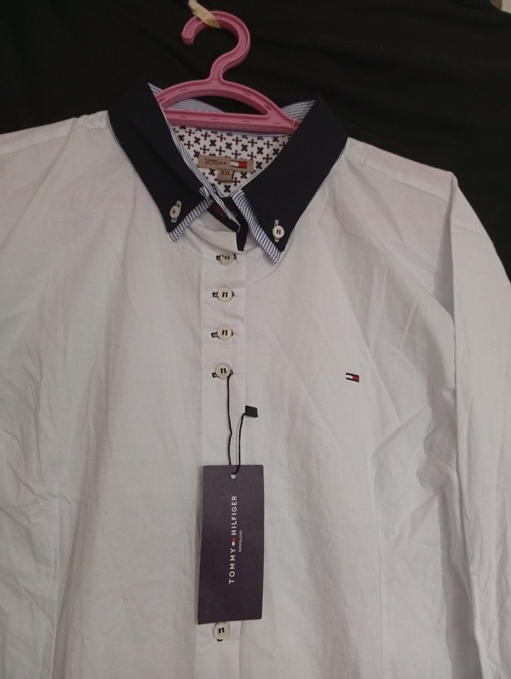 Erkek Beyaz Pamuklu Uzun Kollu Gömlek - Görsel 2