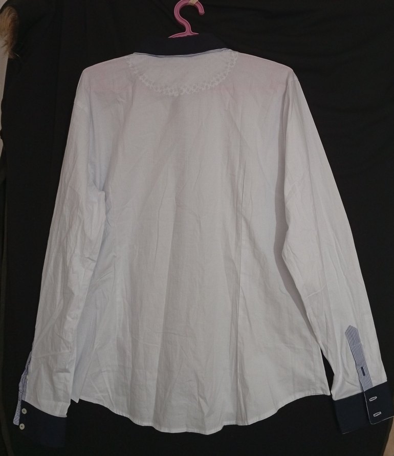 Erkek Beyaz Pamuklu Uzun Kollu Gömlek - Görsel 4