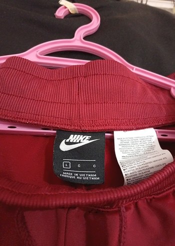 Nike Koyu Kırmızı Rahat Kesim Kadın/Erkek Eşofman - Görsel 2