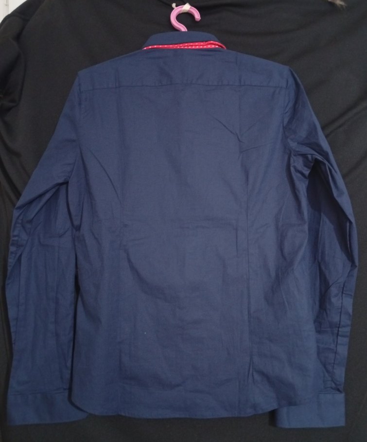 Lacivert Erkek Uzun Kollu Gömlek - Görsel 3