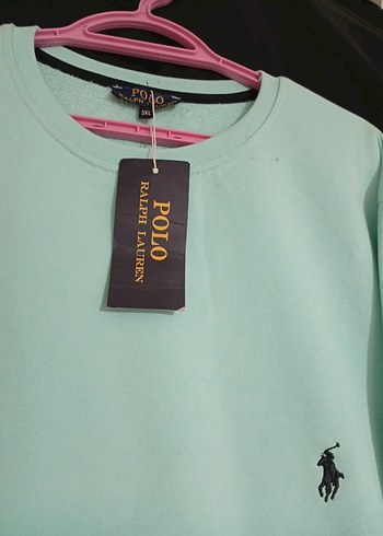 Turkuaz Kadın/ Erkek Oversize  3 İplik Sweatshirt - Görsel 2