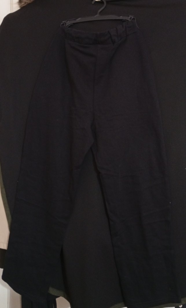 Siyah Regular Fit Fermuarlı Kadın Erkek Pantolon - Görsel 3