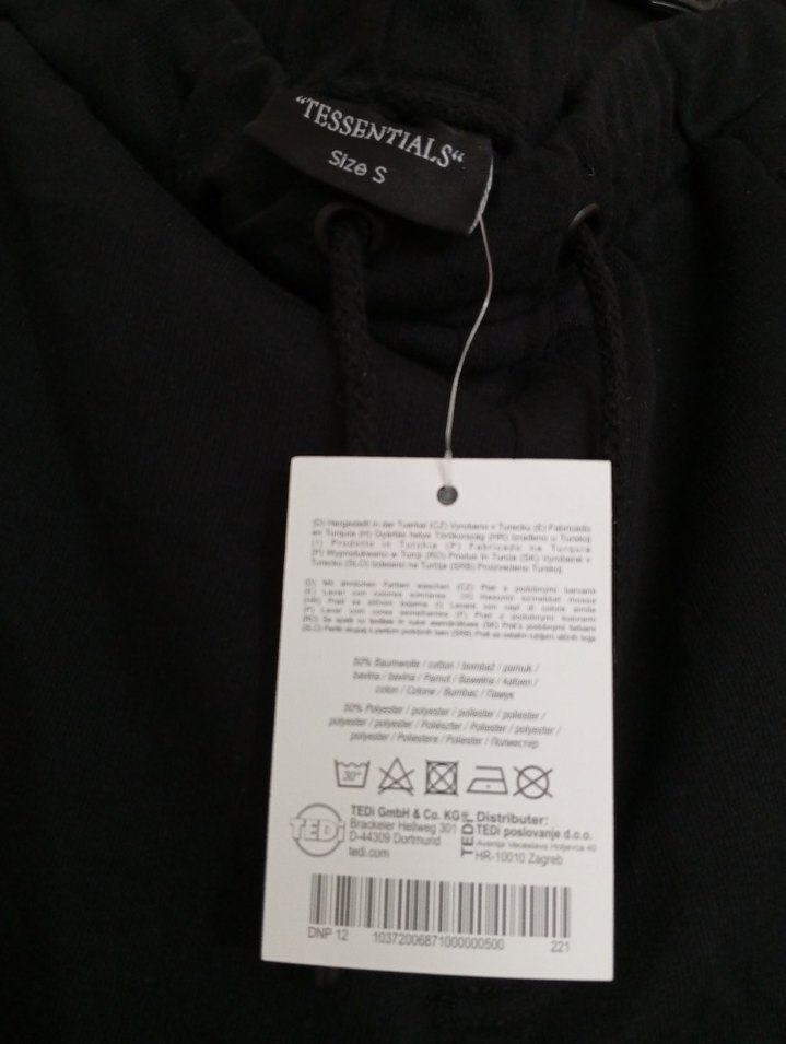 Siyah Regular Fit Fermuarlı Kadın Erkek Pantolon - Görsel 2