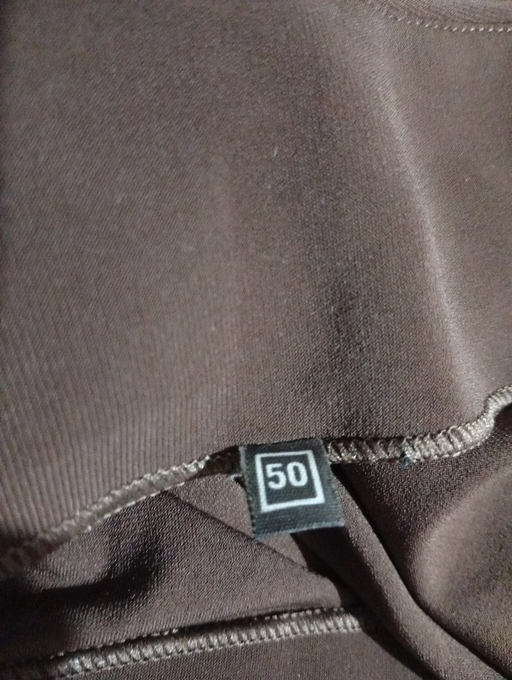 Kahverengi Bohem Geniş Kesim Uzun Kumaş Pantolon - Görsel 3