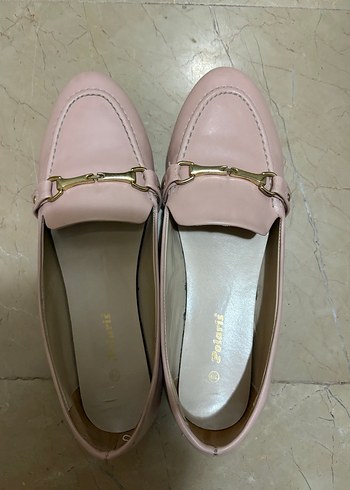 Pembe Tokalı Kadın Stiletto Babet pembe acik pembe 38 polaris