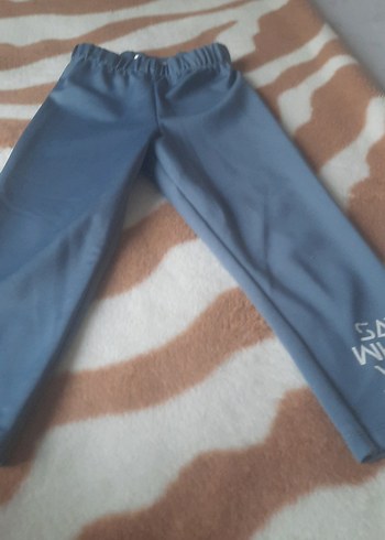 LC Waikiki Gri Baskılı Mavi sporcu koz cocuk tayt 6,7 yaş
