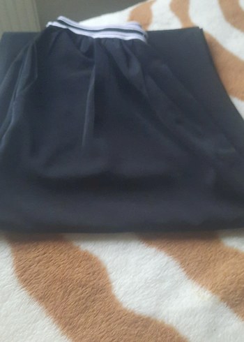 s Beden siyah Renk siyah bel lastik detaylı bol kesim pantolon
