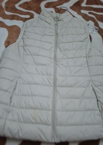 Fermuarlı Bej Kadın Yelek - Görsel 3