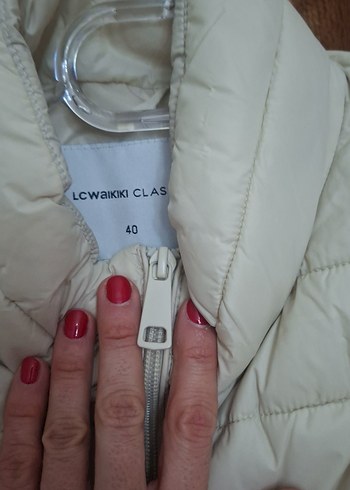 Fermuarlı Bej Kadın Yelek - Görsel 5