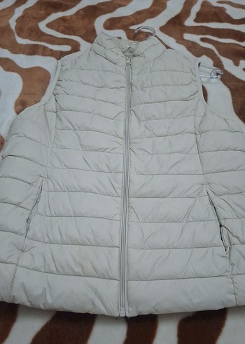 Fermuarlı Bej Kadın Yelek - Görsel 2