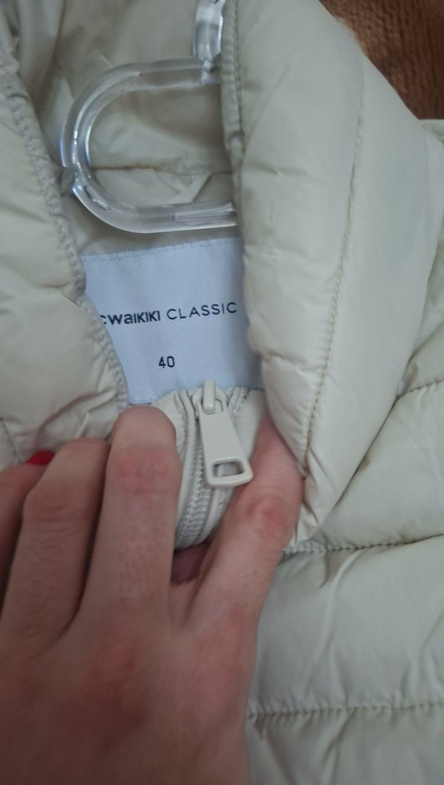 Fermuarlı Bej Kadın Yelek - Görsel 4