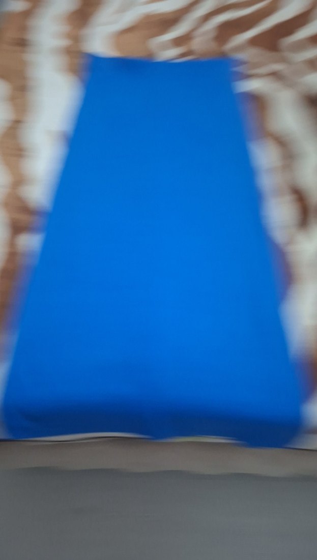 saks mavisi yan yırrmaçlı beli lastikli etek - Görsel 2