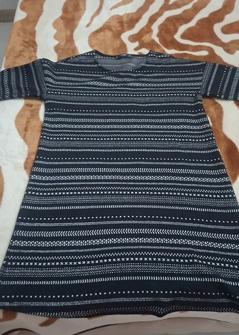 Siyah midi elbise - Görsel 3