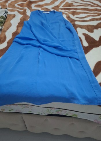 Mavi Drapeli Hamile Tuniği - Görsel 2