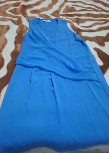 Mavi Drapeli Hamile Tuniği - Görsel 4