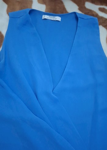 Mavi Drapeli Hamile Tuniği - Görsel 5